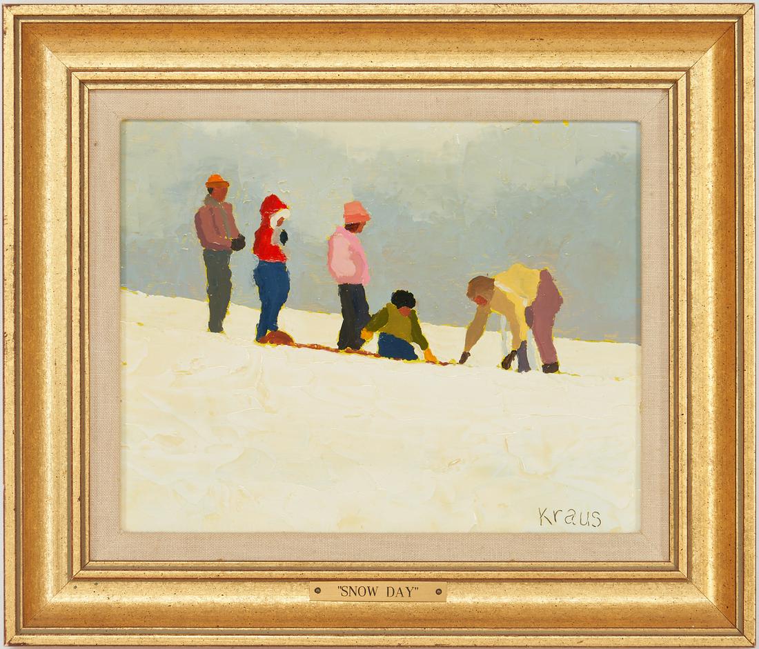 Harold Kraus O/B Painting, Snow Day #3 (1 of 11)