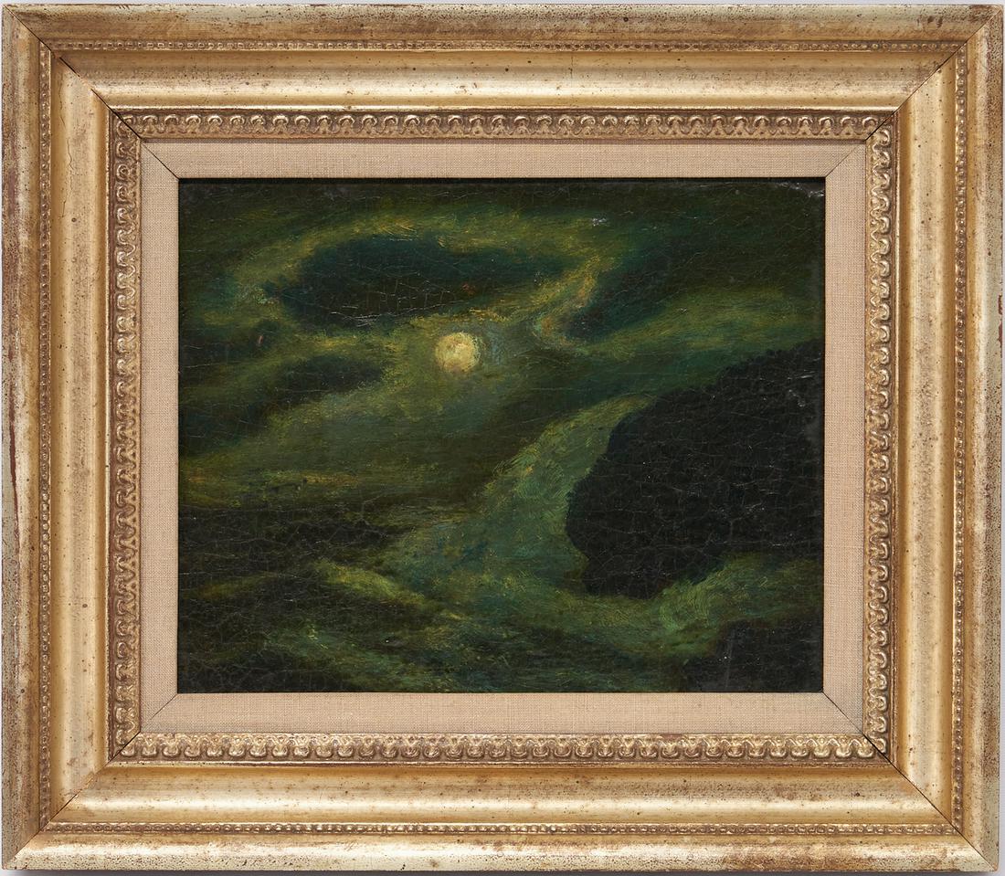 Attr. to Albert Pinkham Ryder O/P, Coastal Landscape at (1 of 16)