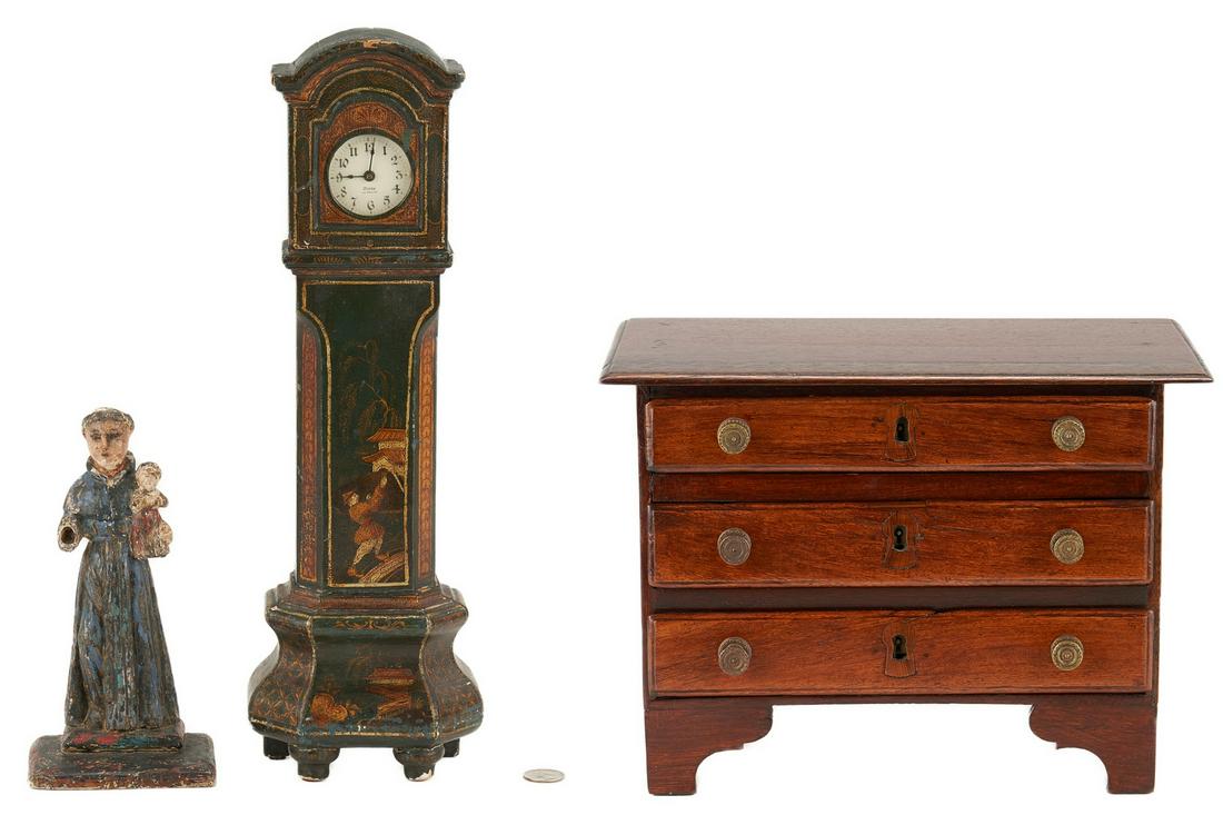 English Miniature Chest, Chinoiserie Pocket Watch (1 of 20)