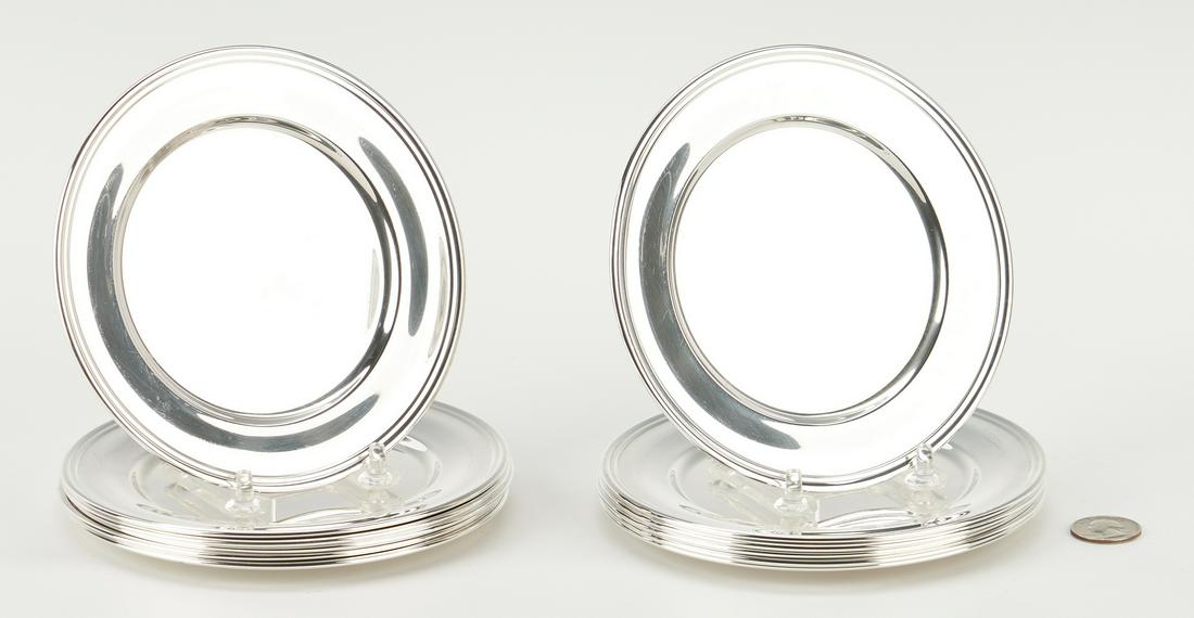 12 S. Kirk & Son Sterling Silver Bread Plates (1 of 14)