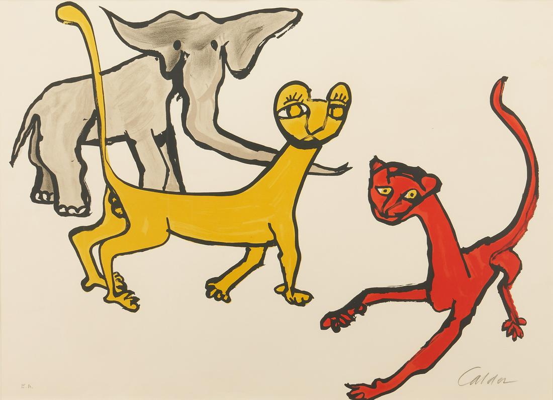Alexander Calder E.A. Color Lithograph, Animals (1 of 13)
