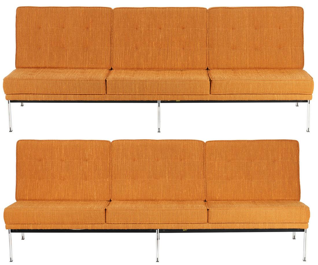 Pair of Mid Century Knoll Parallel Bar System Armless (1 of 20)
