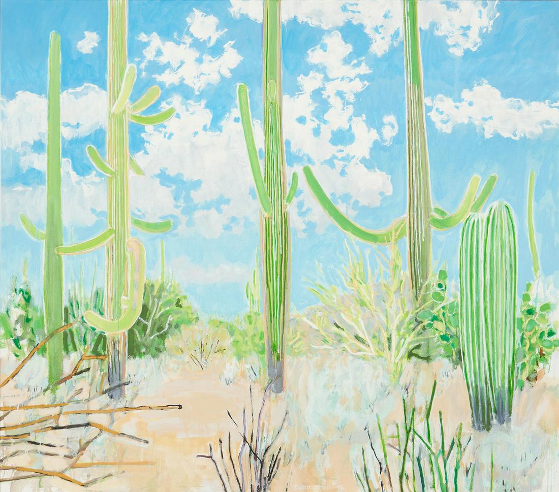 Douglas Denniston O/C Desert Landscape, "White Clouds" (1 of 13)
