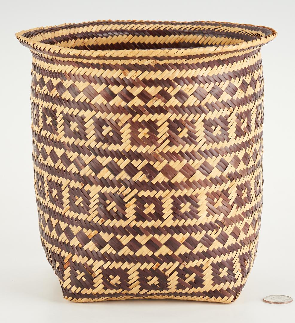 Choctaw Double Weave Rivercane Basket (1 of 13)
