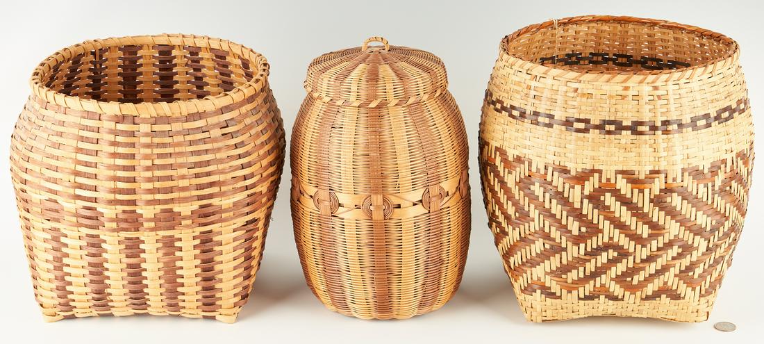 3 Native American Cherokee Baskets (1 of 16)