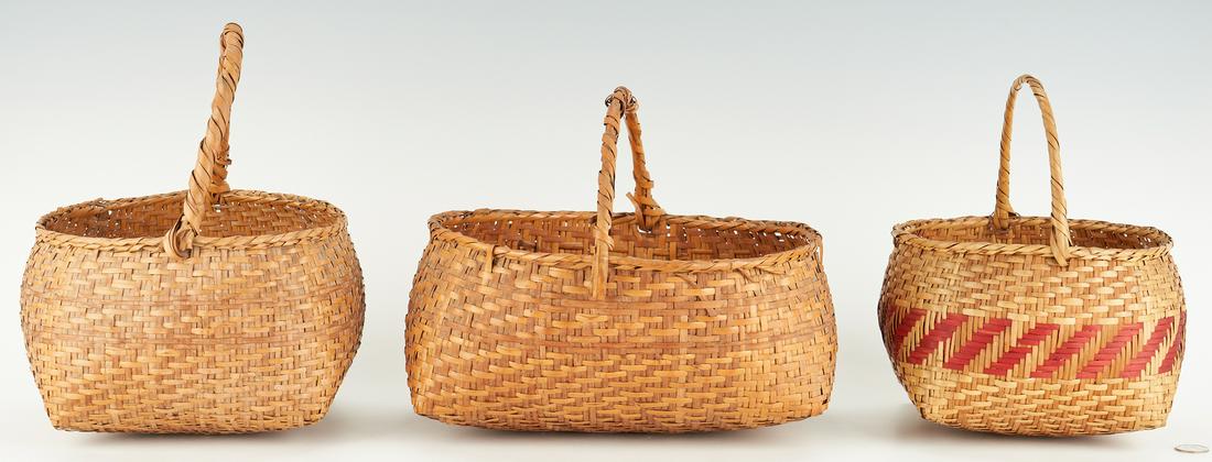 3 Native American Coushatta Rivercane Baskets (1 of 18)