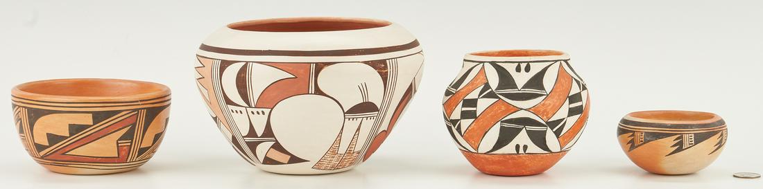 4 Native American Hopi Pottery Items (1 of 20)