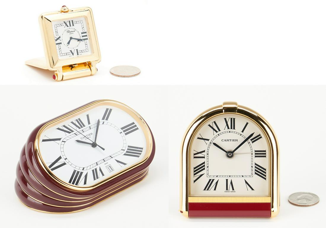 2 Vintage Cartier Clocks & 1 Chopard Happy Day Travel (1 of 20)