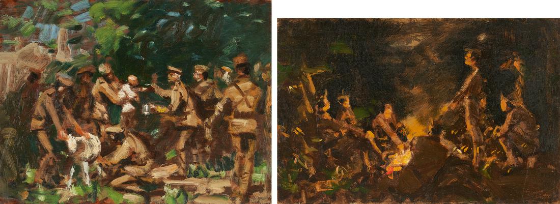2 Gilbert Gaul World War I Paintings (1 of 20)