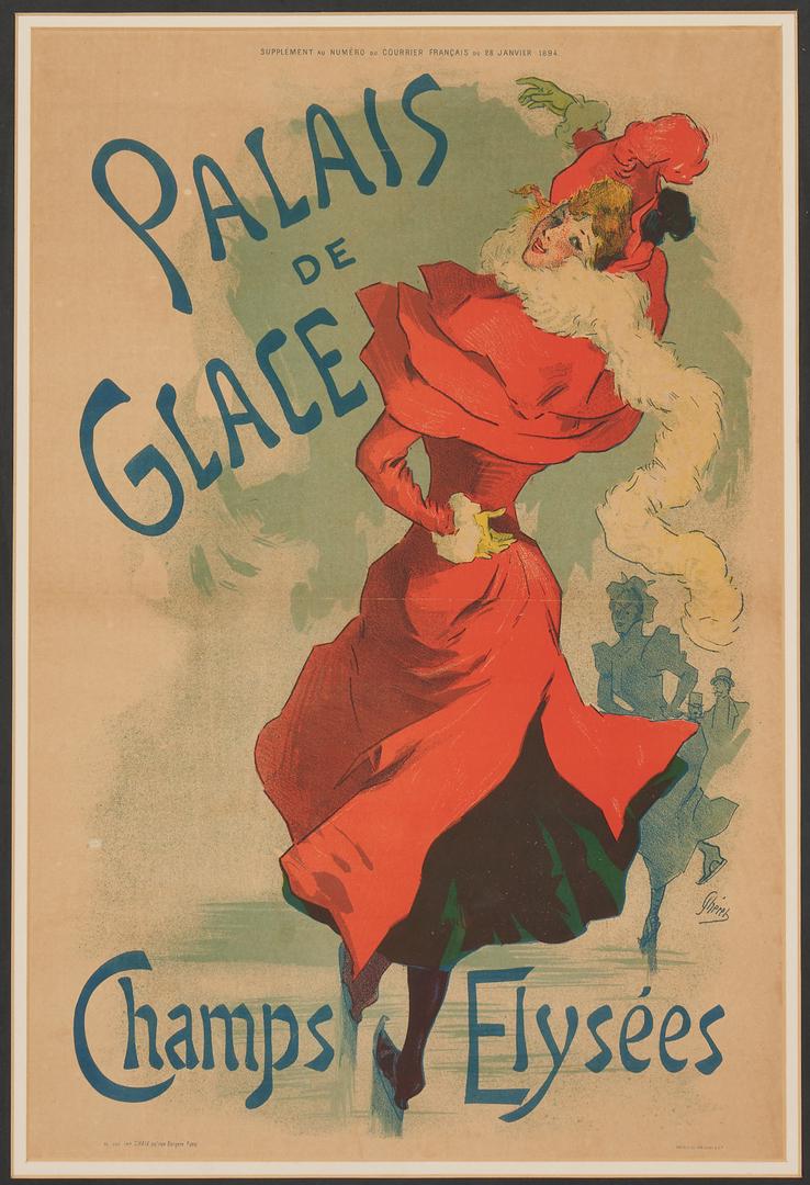 Jules Cheret Belle Epoque Lithograph, Palais de Glace Jul 24, 2021