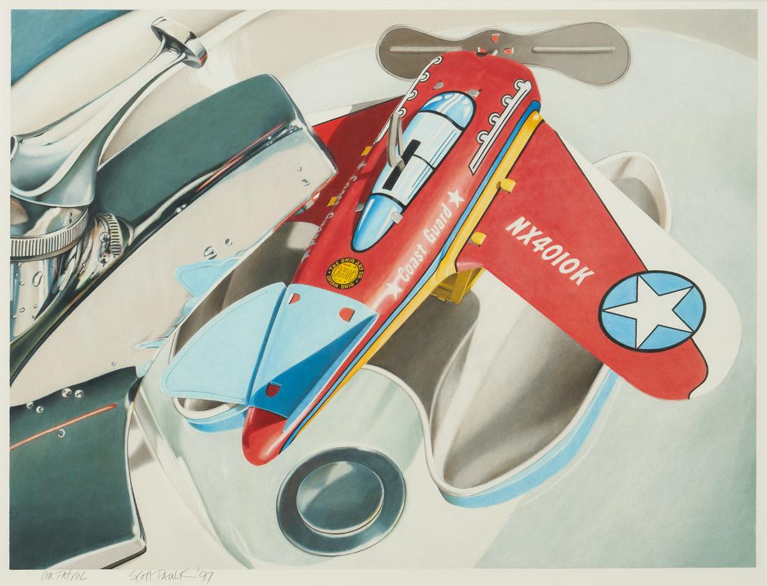 Exhibited Scott Paulk Drawing, On Patrol (1 of 12)