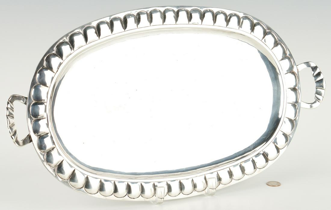 Mexican Ortega Sterling Silver Tray (1 of 5)