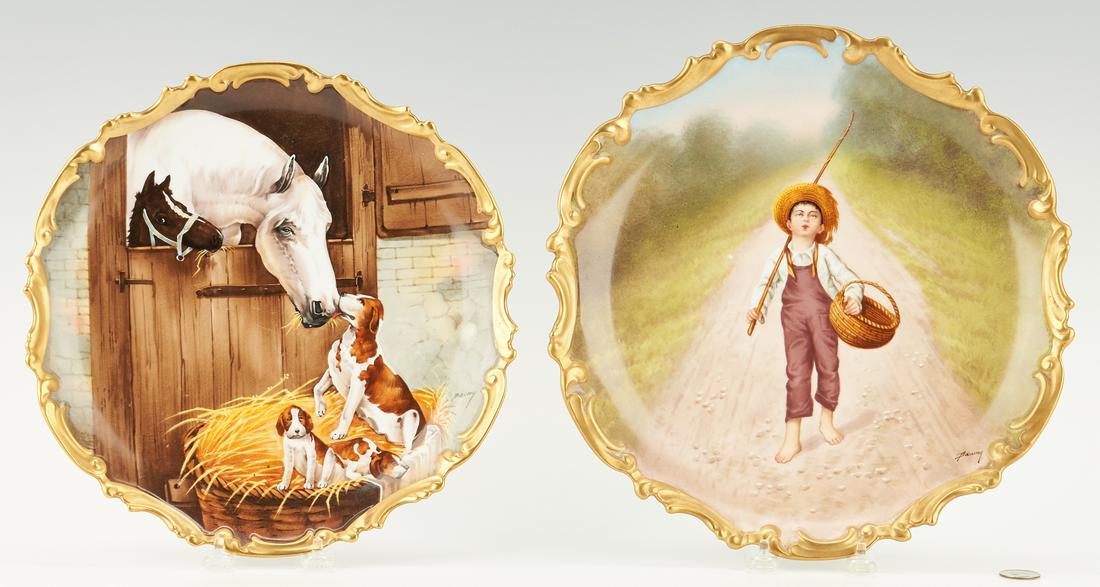 2 Blakeman & Henderson, Limoges Porcelain Chargers (1 of 12)