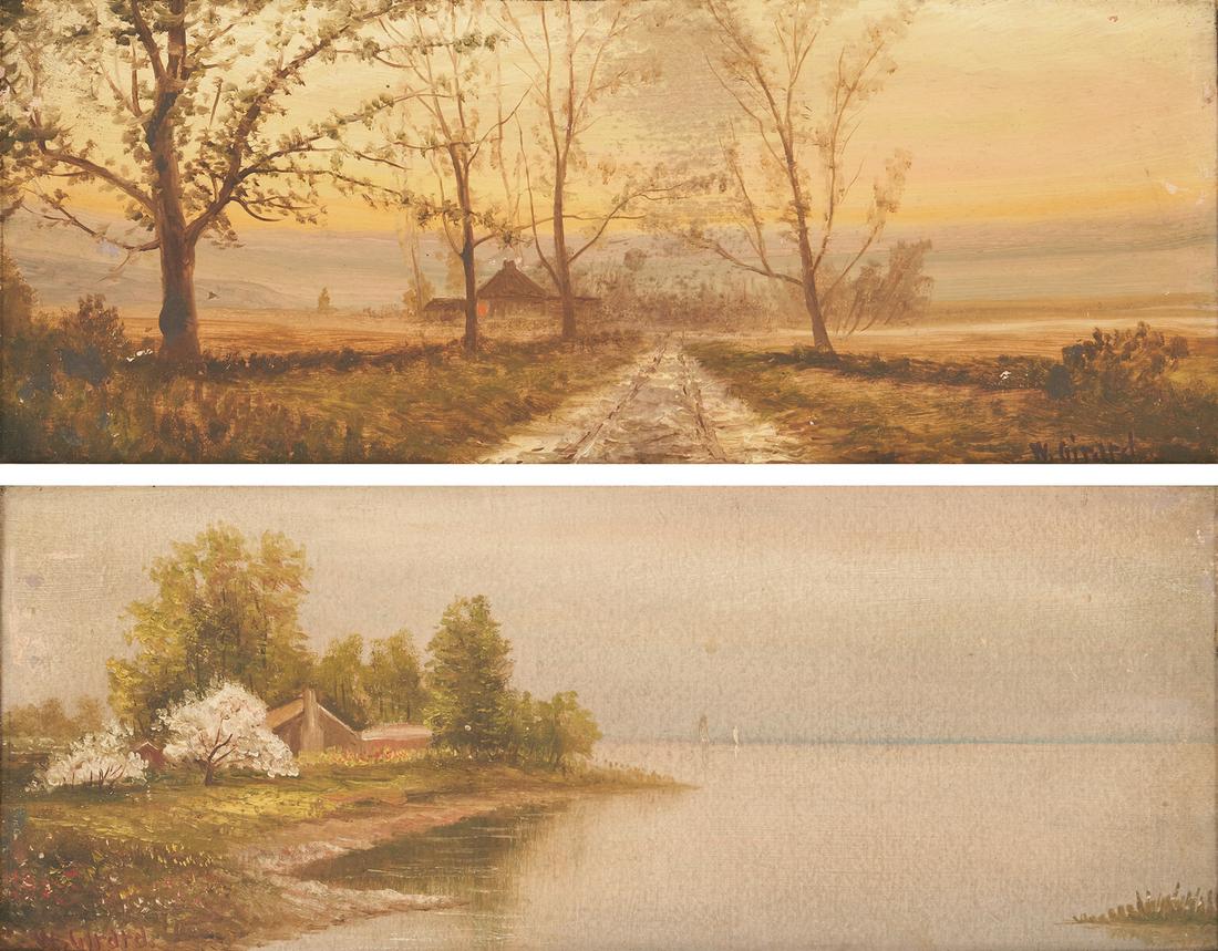 2 Washington Girard landscape paintings, Country Road (1 of 15)