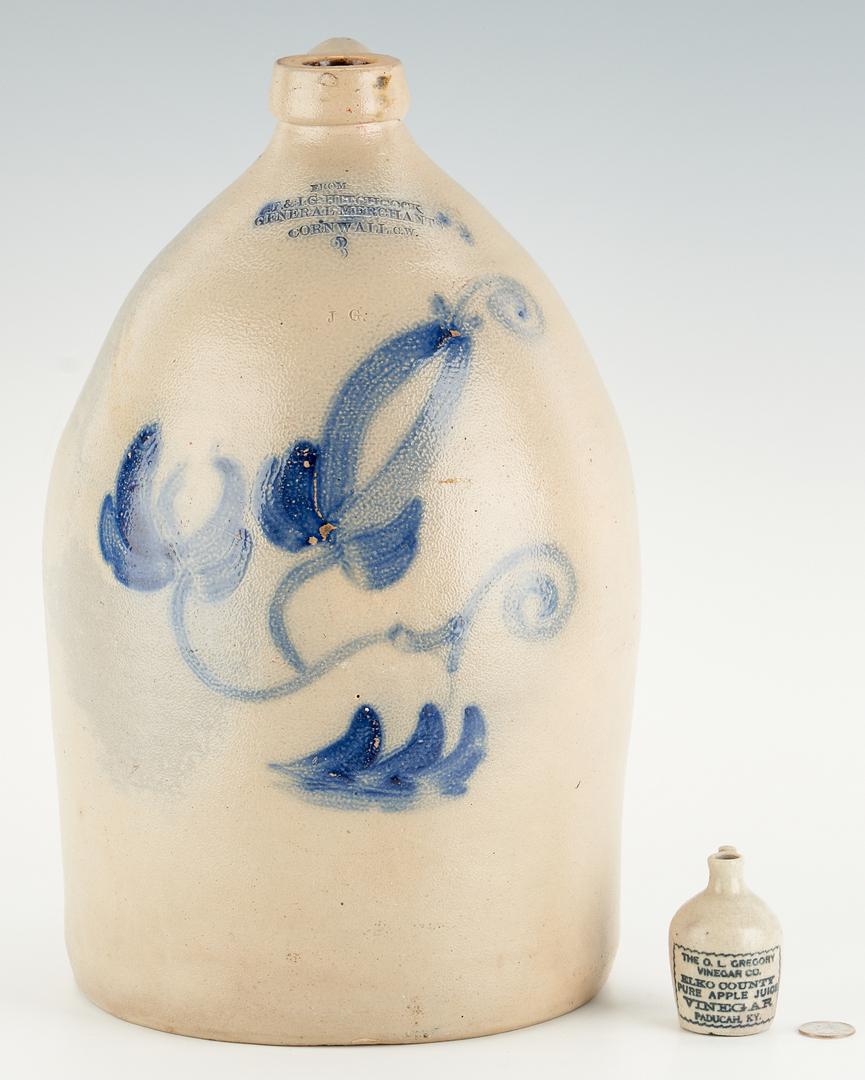 2 Stoneware Pottery Jugs, incl. Miniature (1 of 20)