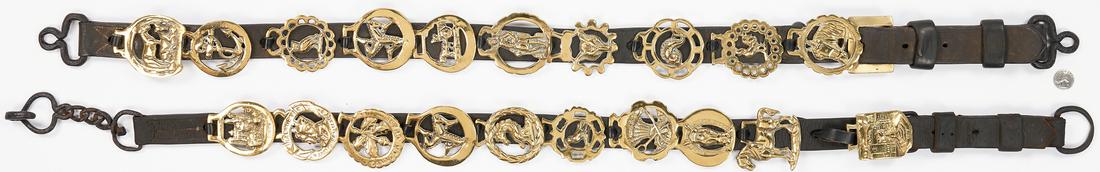 2 pcs English Horse Harness with Brasses (1 of 8)