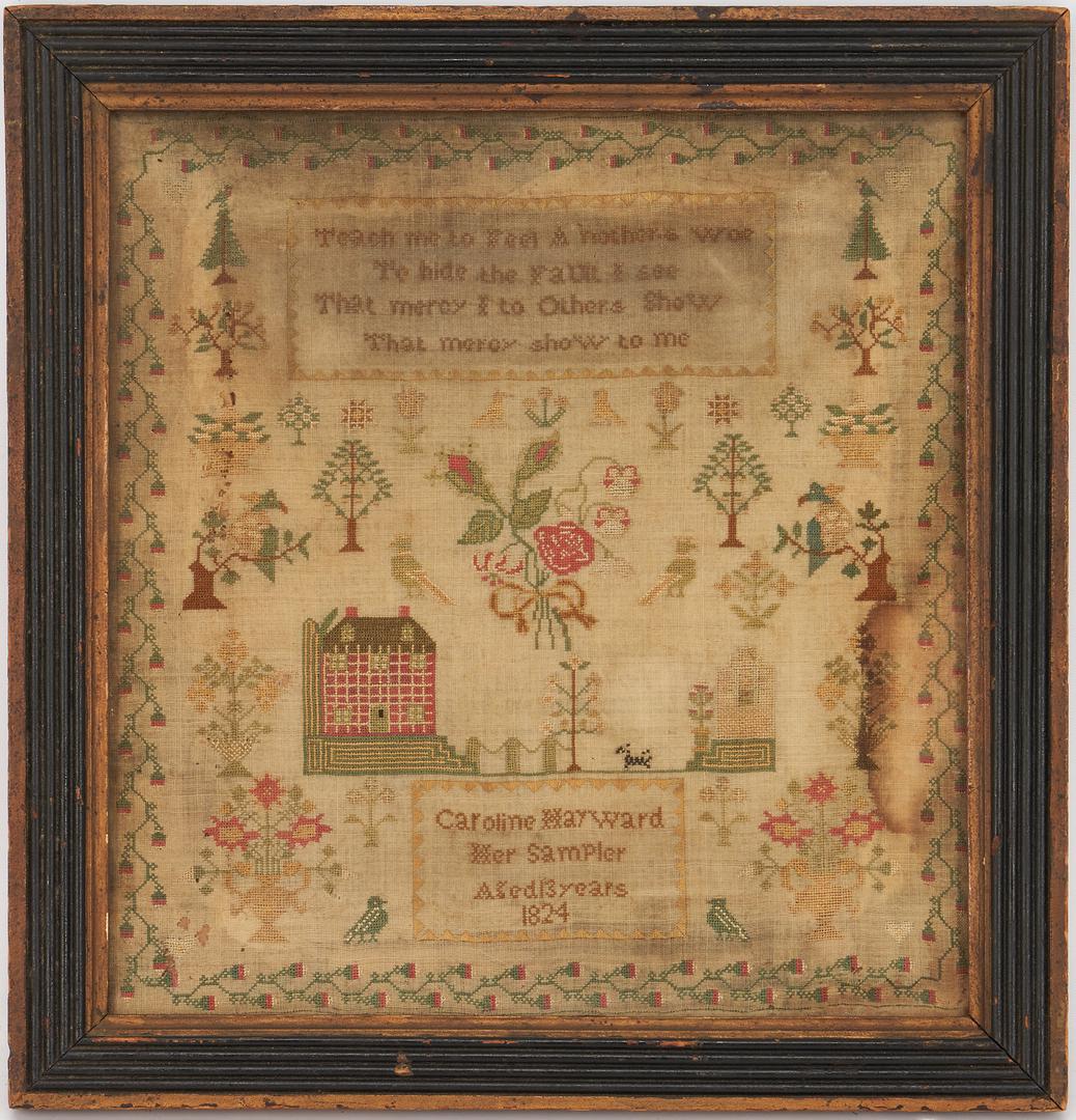1824 House Sampler, Caroline Hayward (1 of 7)