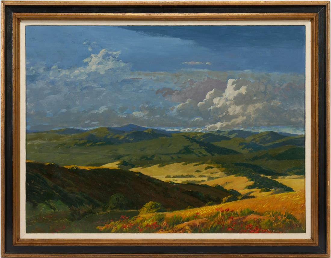 Geoffrey Lewis O/B Painting, Mountain Landscape (1 of 9)