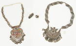 4 Afghani Tribal Silver Jewelry Items