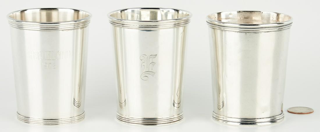 3 Silver Julep Cups, Coin and Sterling (1 of 11)