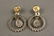 145: Pair 14K White Gold & Diamond Drop Earrings - 3