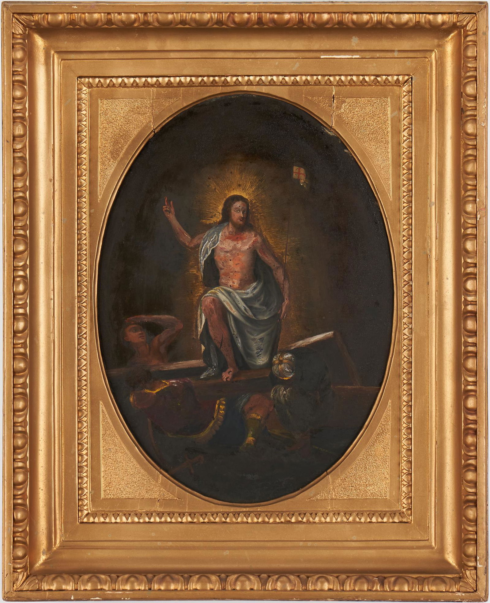 Manner of Brusasorci, Oil on Slate, The Risen Christ (1 of 15)