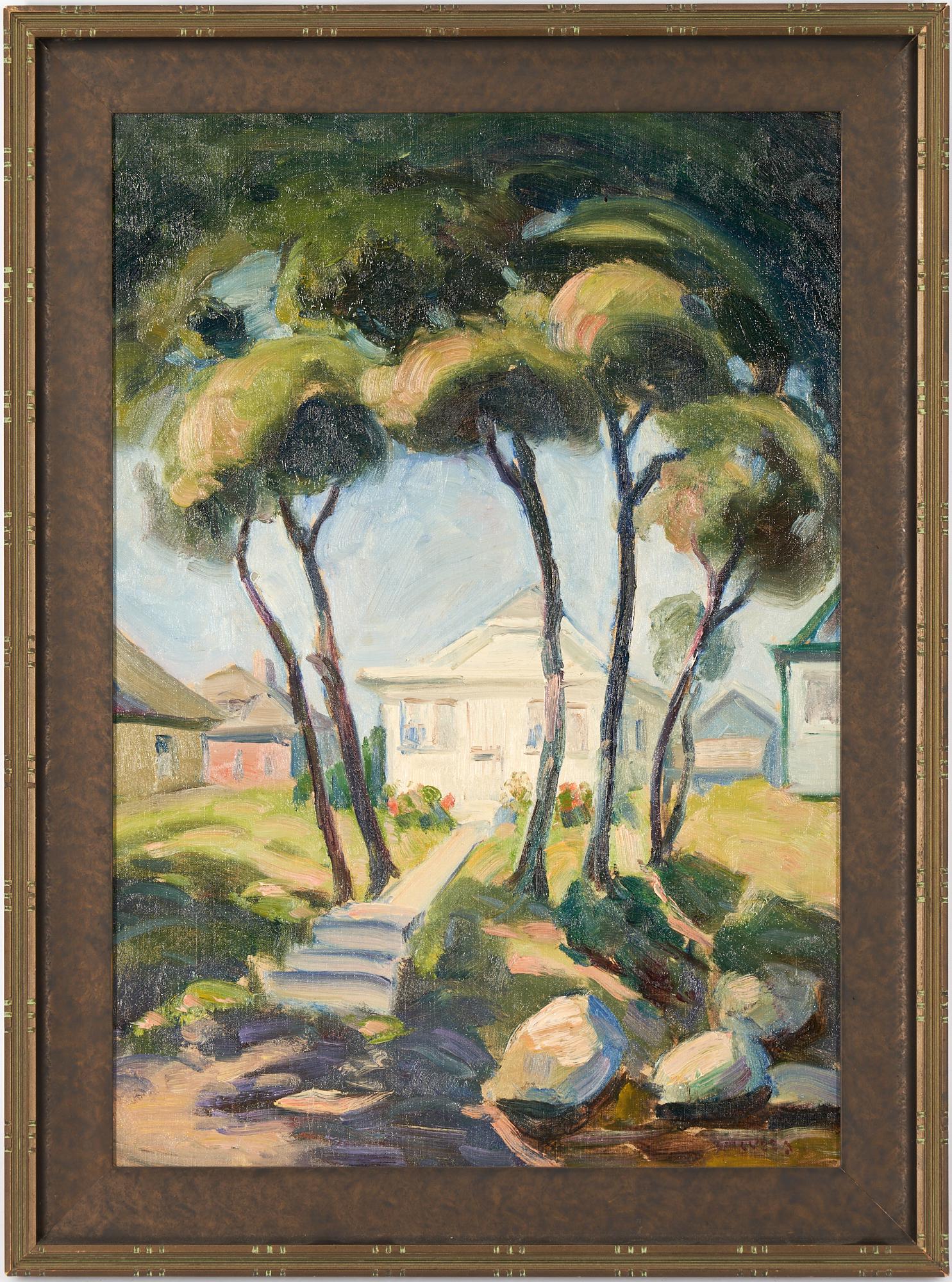 Francesco Spicuzza O/B Impressionist Painting of a (1 of 6)