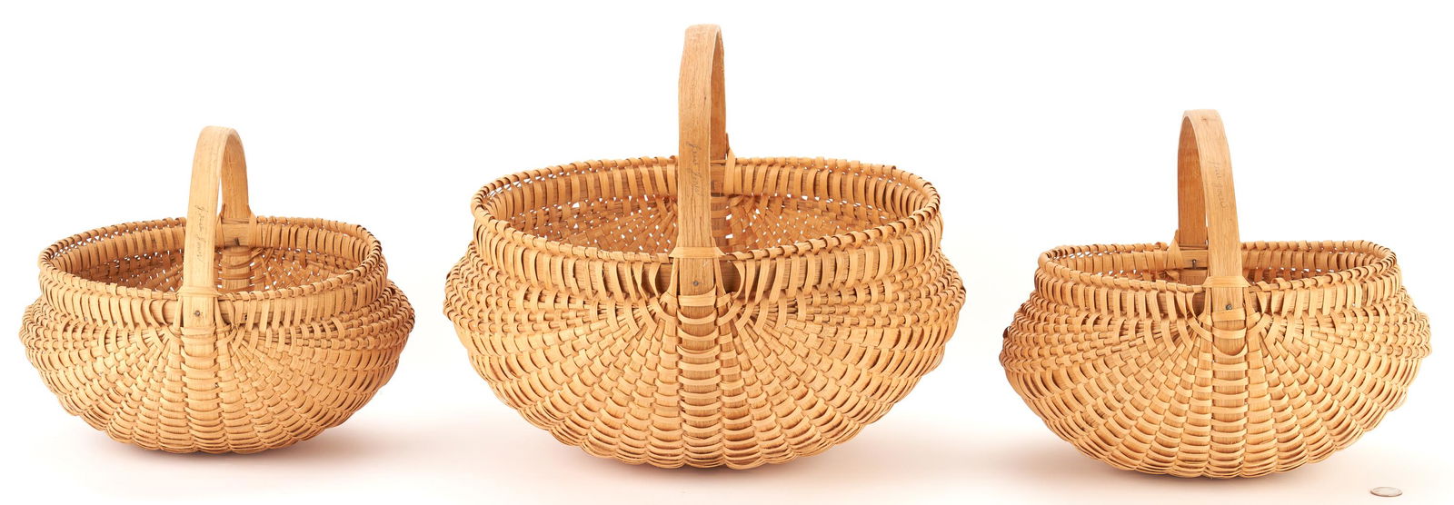 3 Scott County, VA Jesse Jones Baskets, Signed (1 of 9)