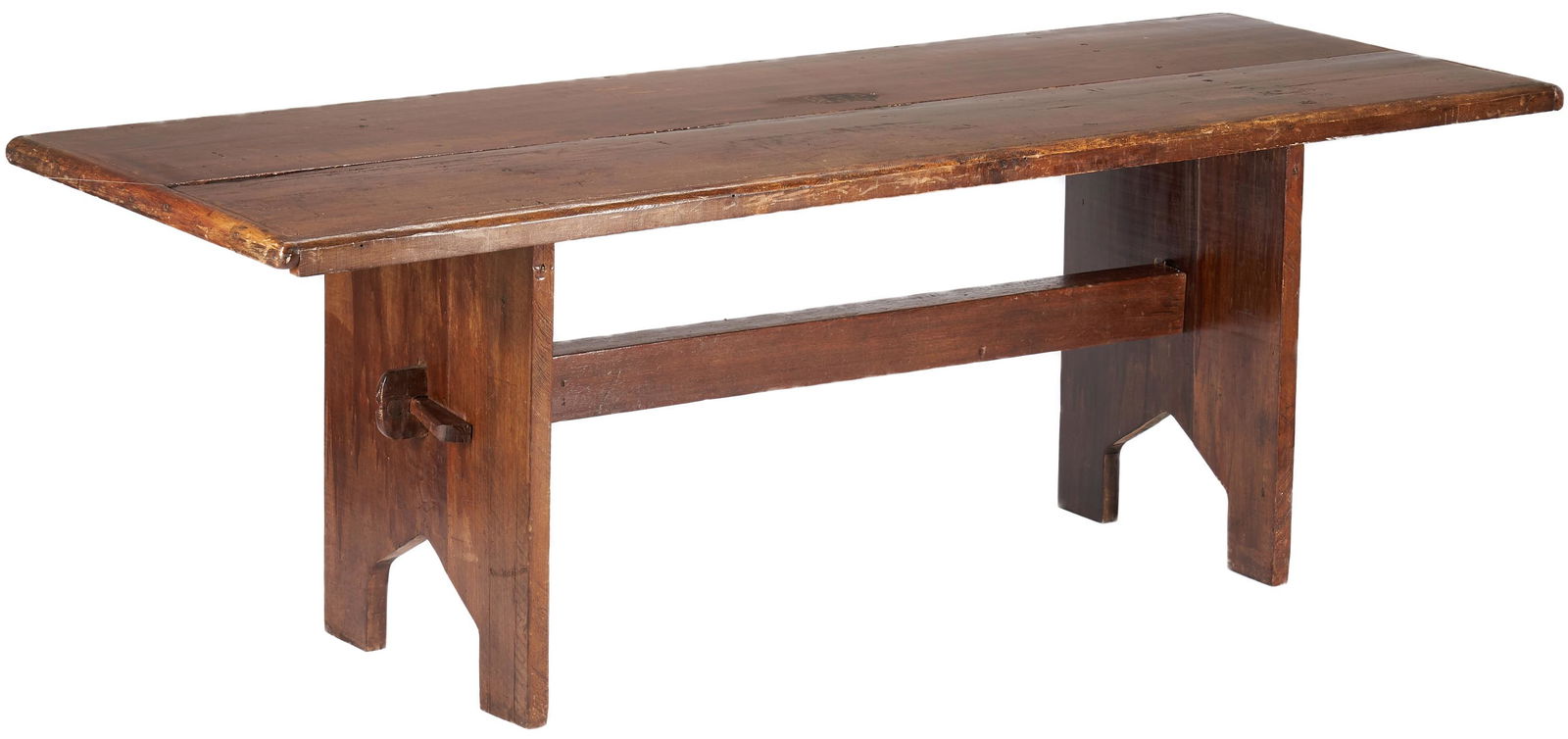 Large Antique Harvest Trestle Table (1 of 12)