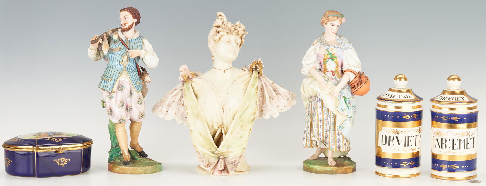 6 European Porcelain Items, incl. Jean Gille Bisque (1 of 20)
