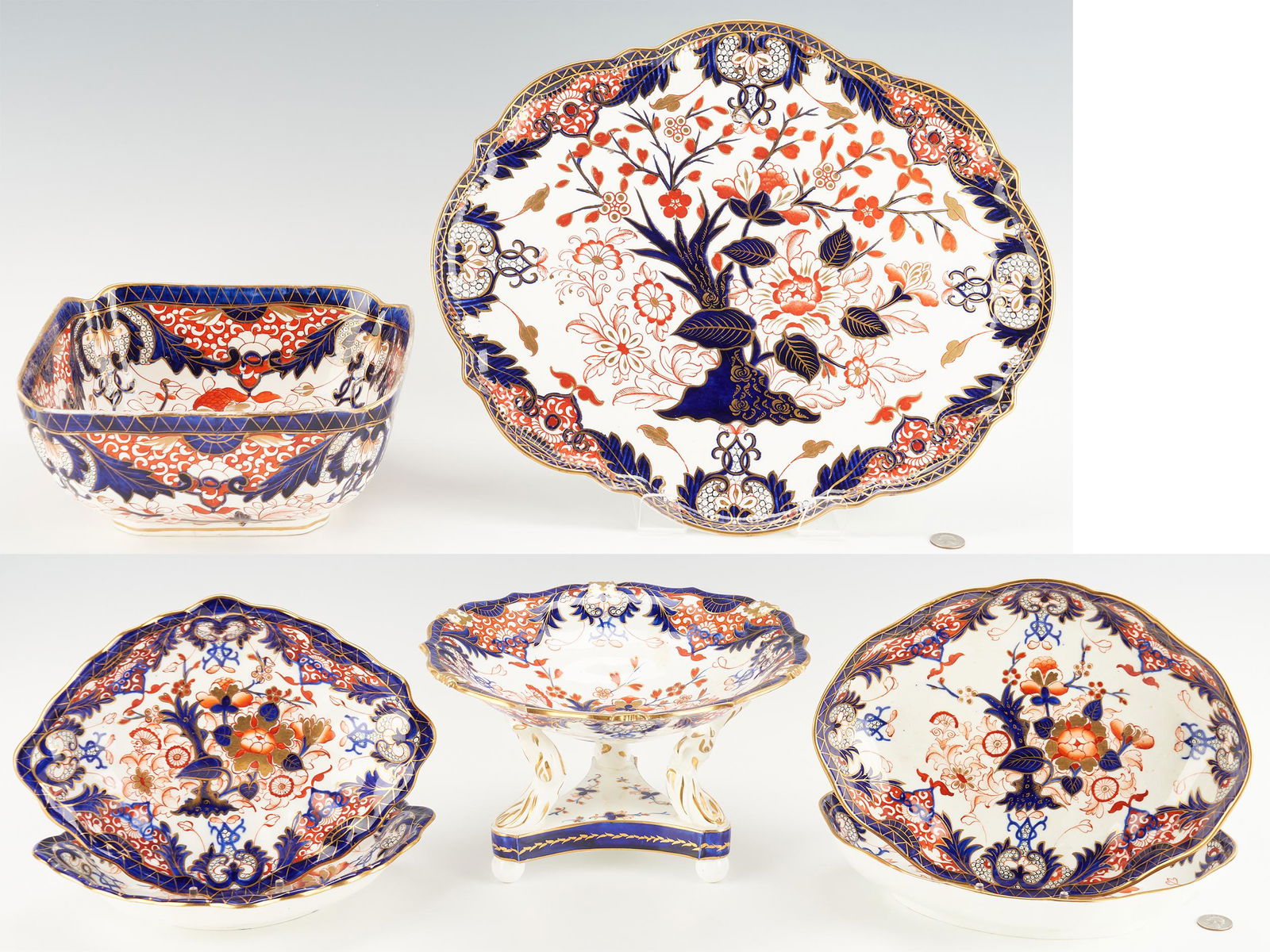 7 Royal Crown Derby King's Pattern Table Items (1 of 20)