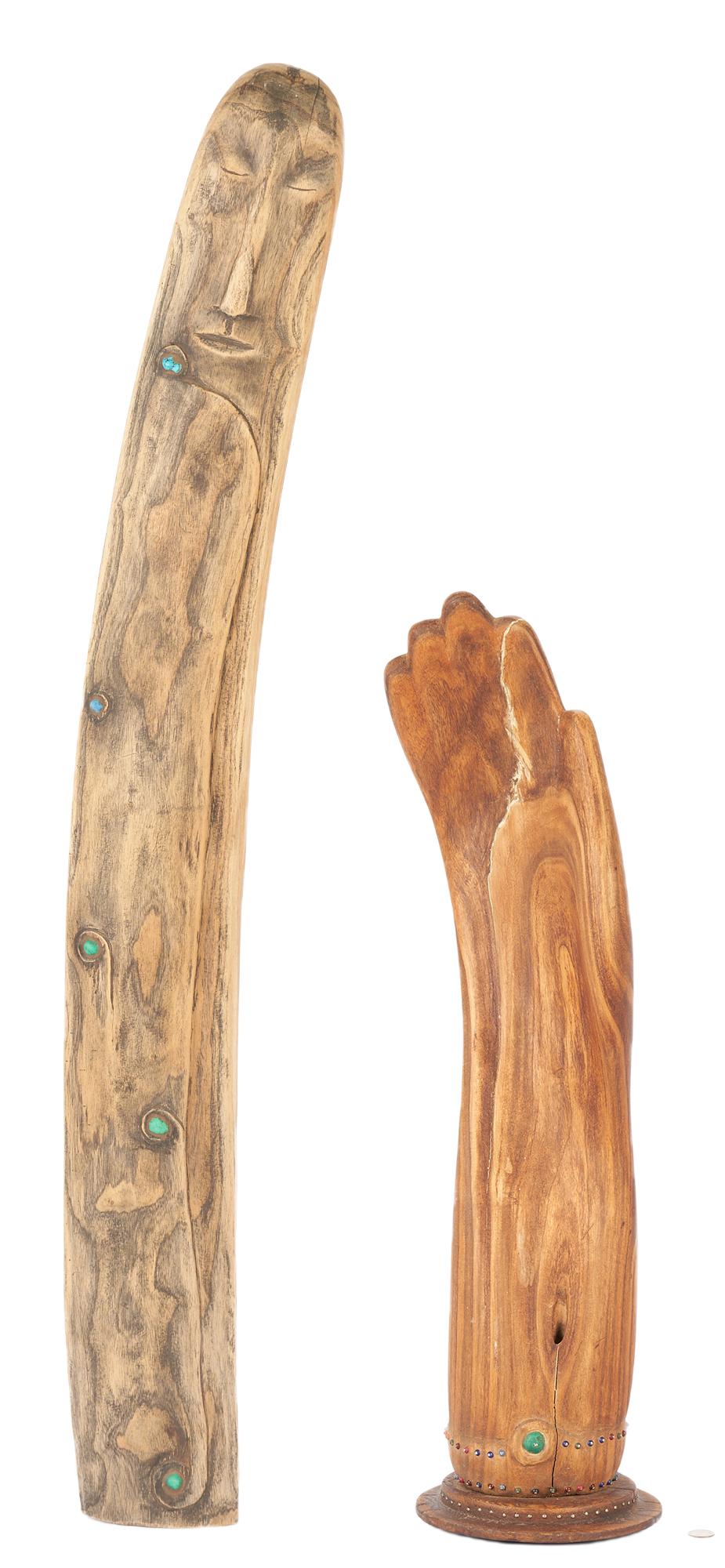 2 Olen Bryant Carved Wooden Sculptures (1 of 14)