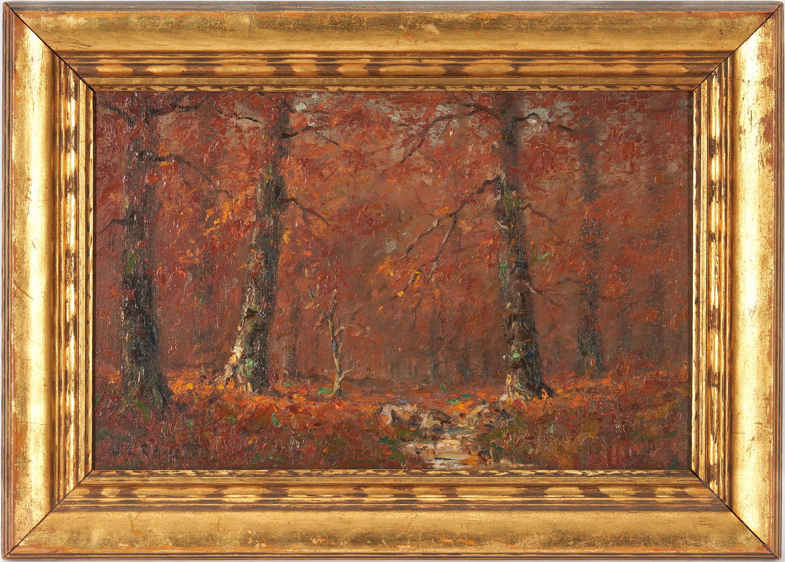 James L. Russell O/B Painting, Autumn Landscape (1 of 8)