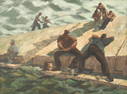 WPA O/B Painting, The Fishermen, Milwaukee