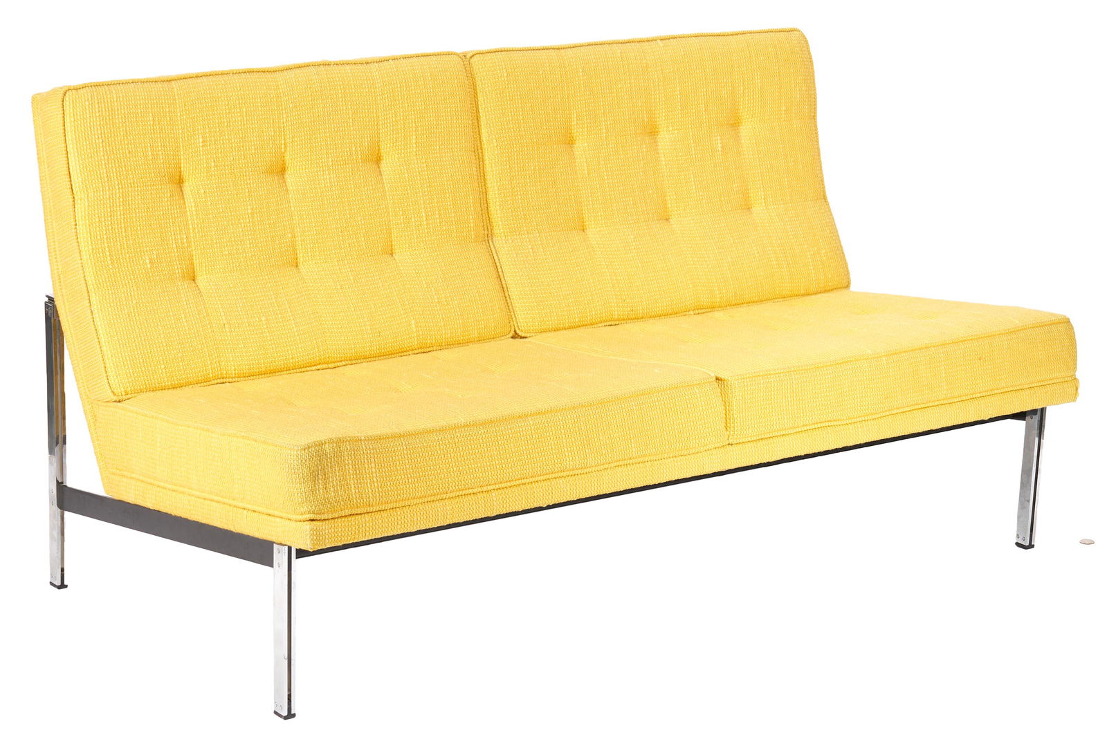 Mid Century Knoll Parallel Bar System Armless Loveseat (1 of 15)