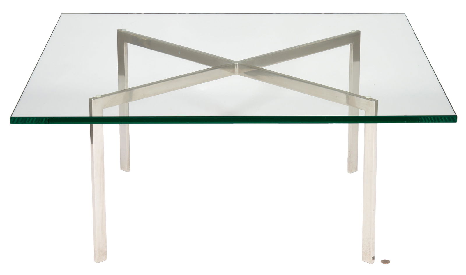 Miles van der Rohe Knoll Barcelona Glass Coffee Table, (1 of 15)