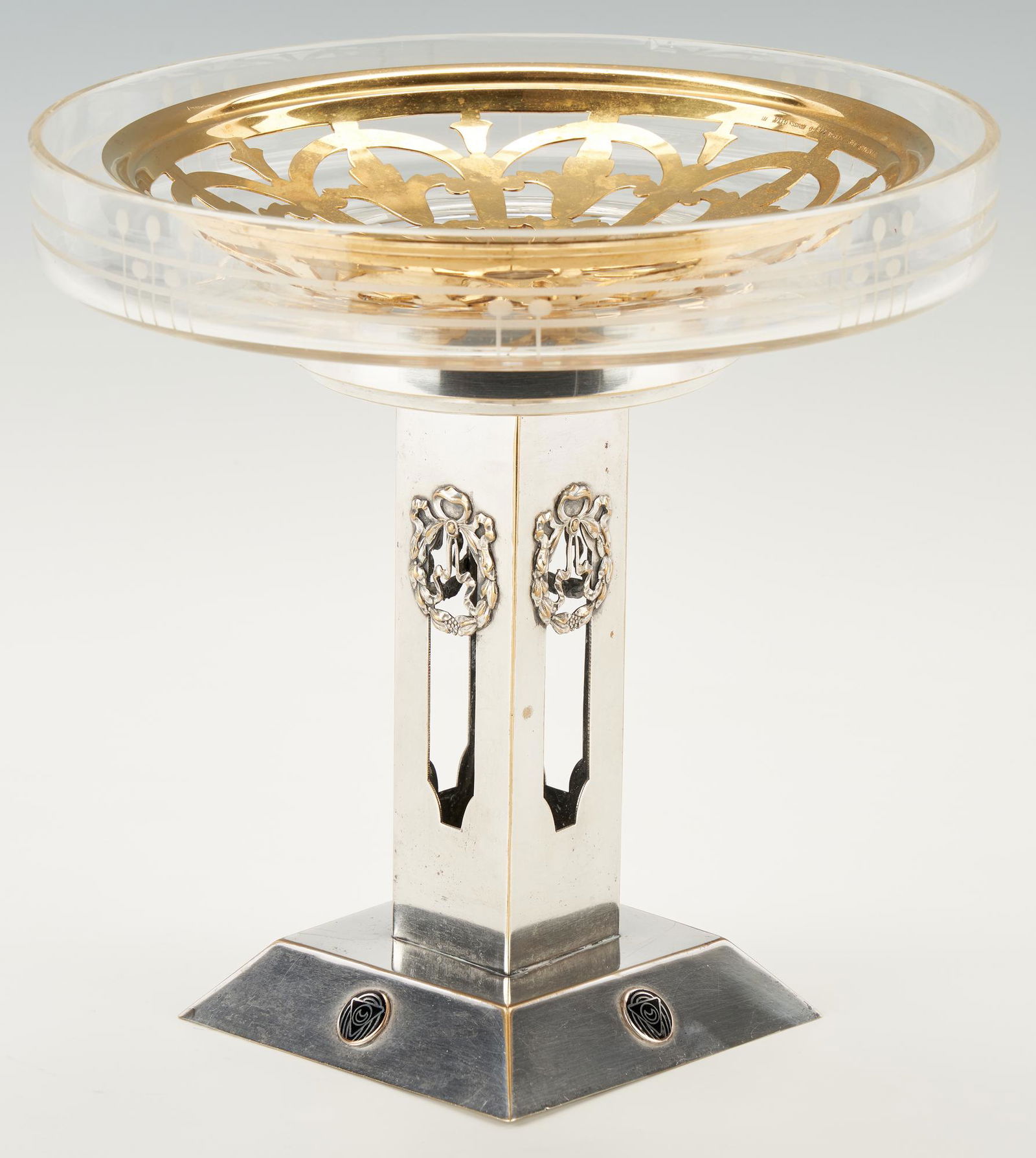 Tiffany Flower Frog and WMF Silverplated Compote, 3 pcs (1 of 8)