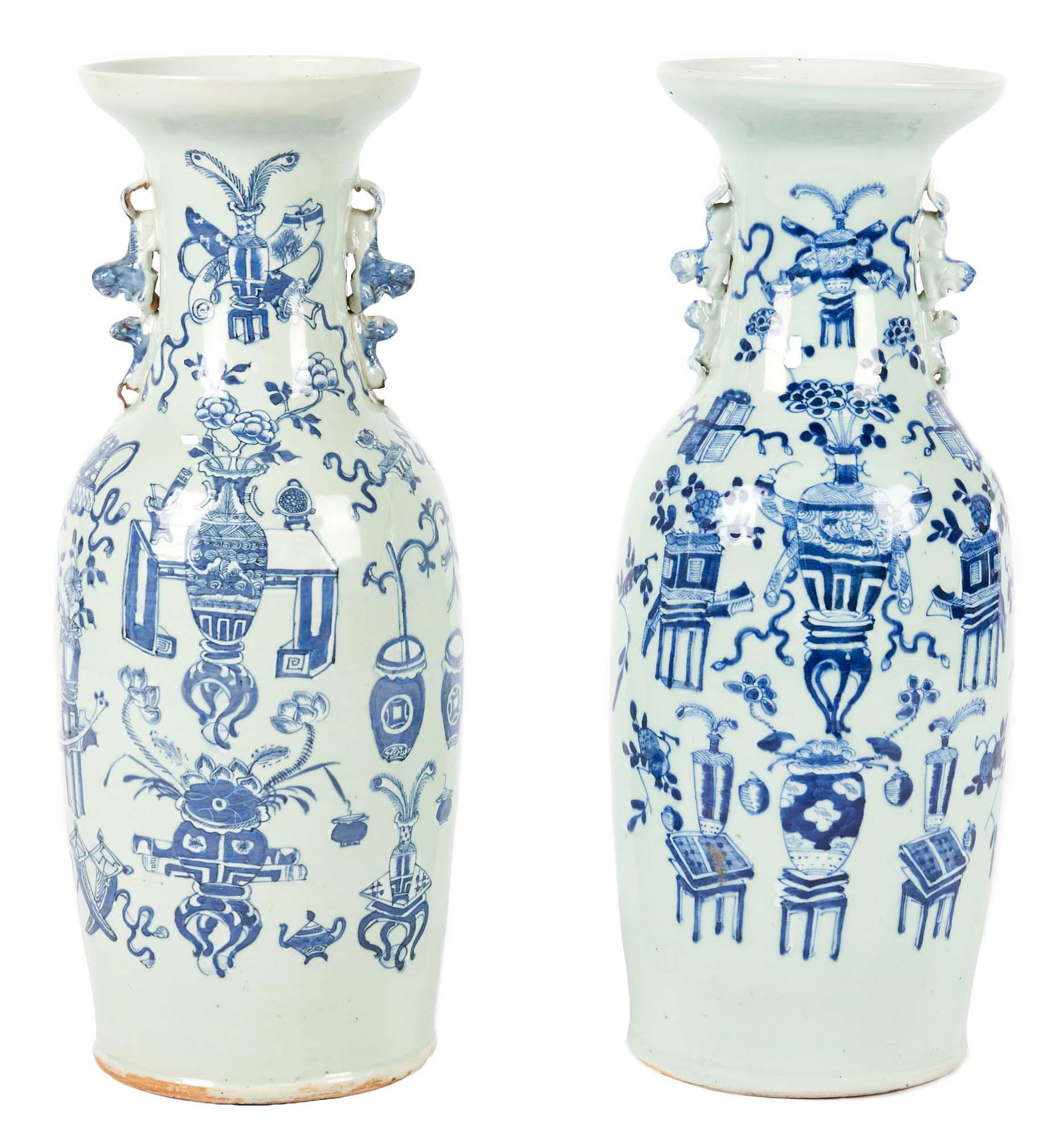 Pair Chinese Porcelain Floor Vases, Precious Objects on (1 of 13)