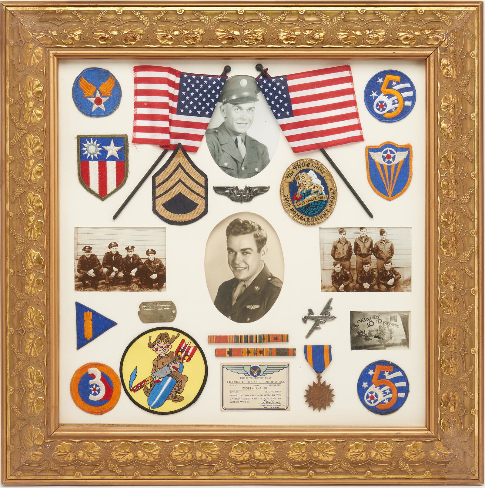 WWII 380th Bomb Group Flying Circus Items, Tilford L. (1 of 6)