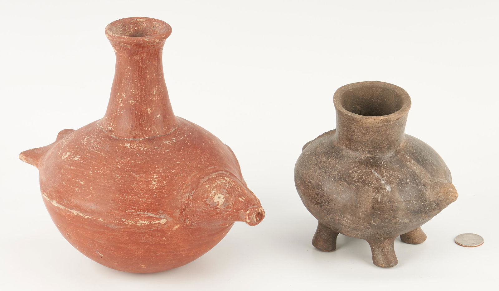2 Mississippian Culture Effigy Pottery Pieces (1 of 17)