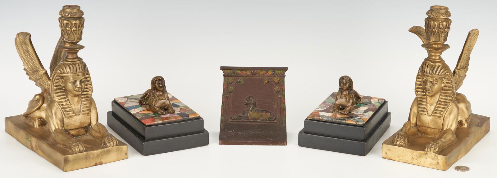 5 Egyptian Revival Style Desk Accessories, incl. (1 of 20)