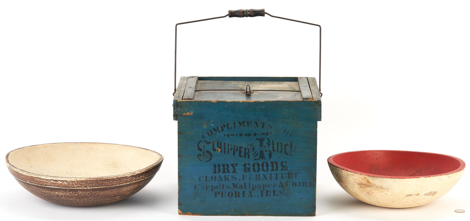 3 Wooden Pcs. Incl. 1 Box & 2 Bowls (1 of 10)