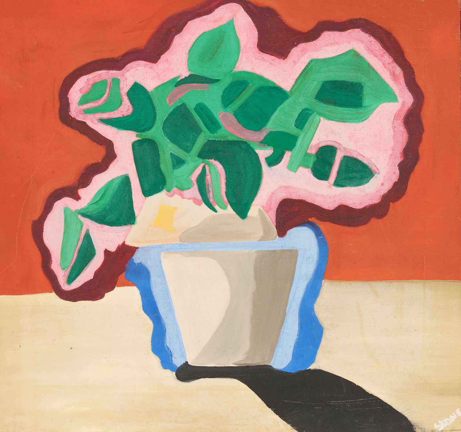 Expressionist O/C Still Life Painting, Signed "Stone" (1 of 6)