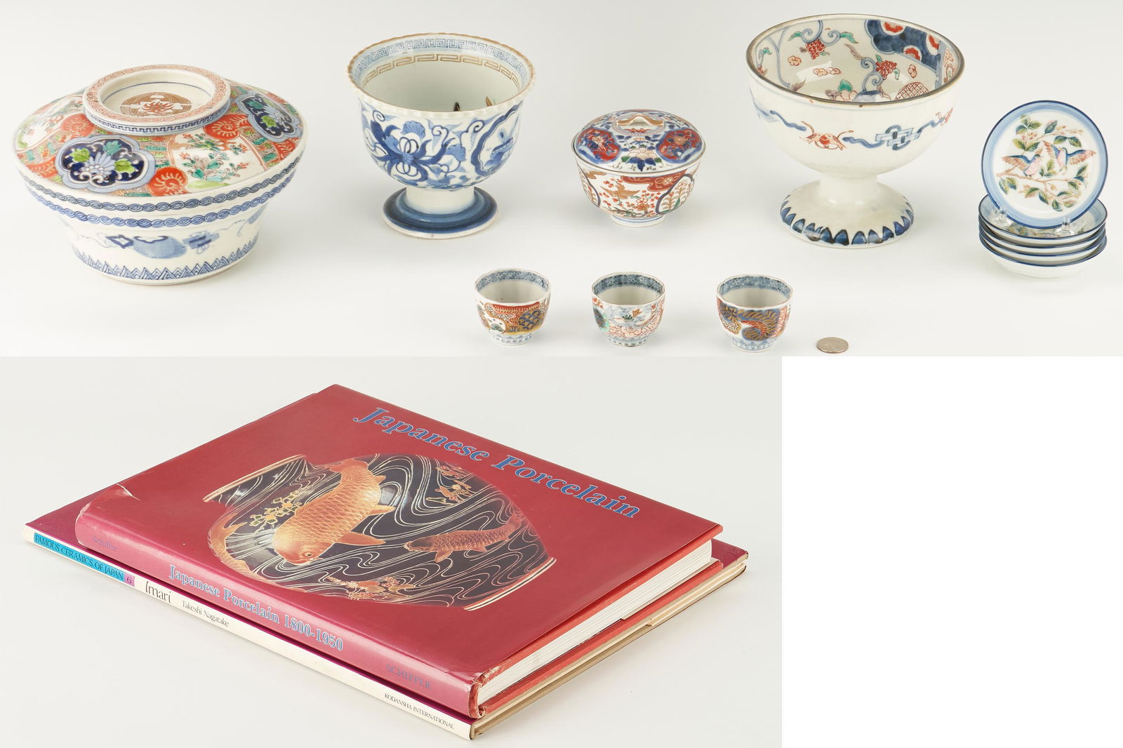 12 Japanese Imari or Arita Items plus Books (1 of 20)