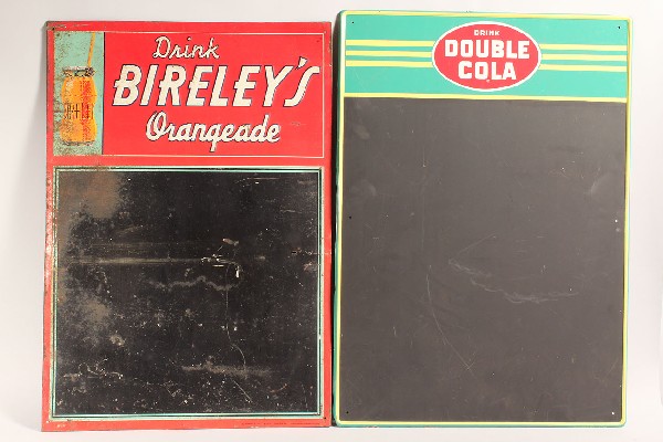 Lot of 6 Vintage Tin Soda Advertising Signs - 2
