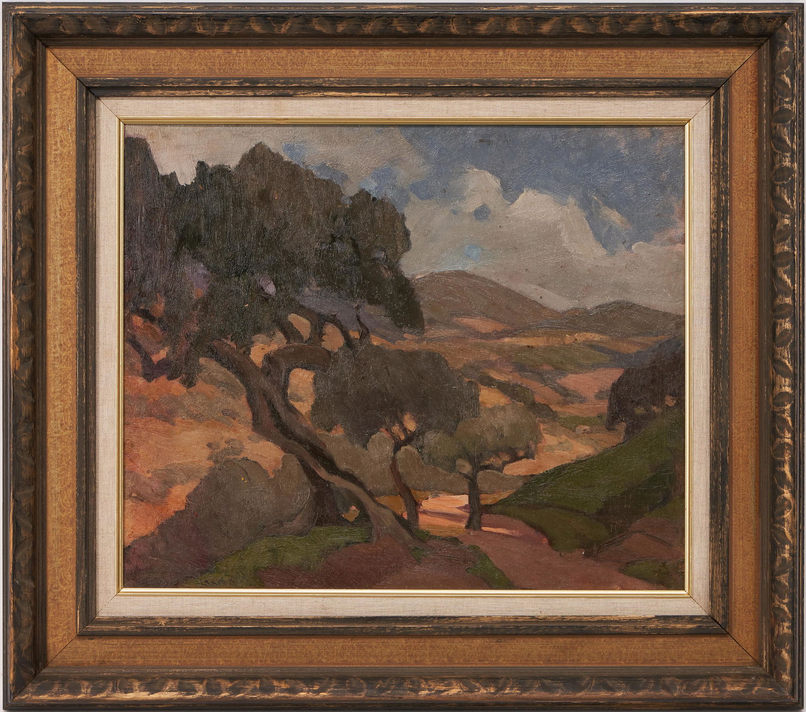 Janet Kellogg Reid O/B Landscape, Road with Trees (1 of 8)