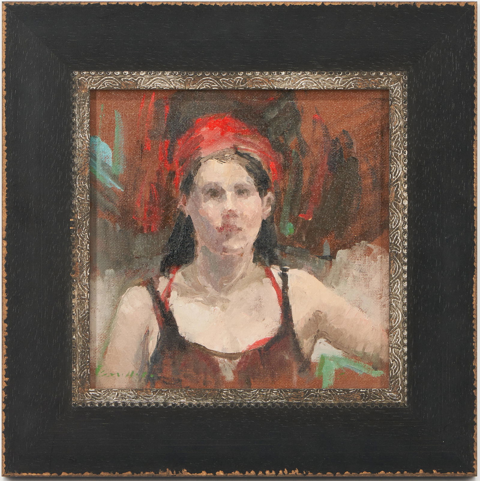 Jane Corsellis Oil on Canvas Portrait, The Russian (1 of 7)