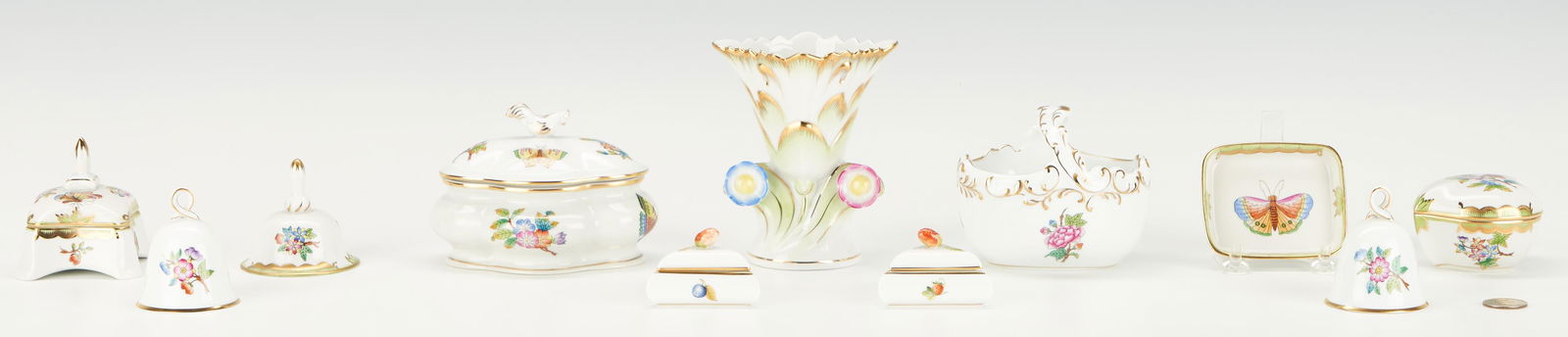 11 Herend Small Table Items, incl. Queen Victoria (1 of 20)