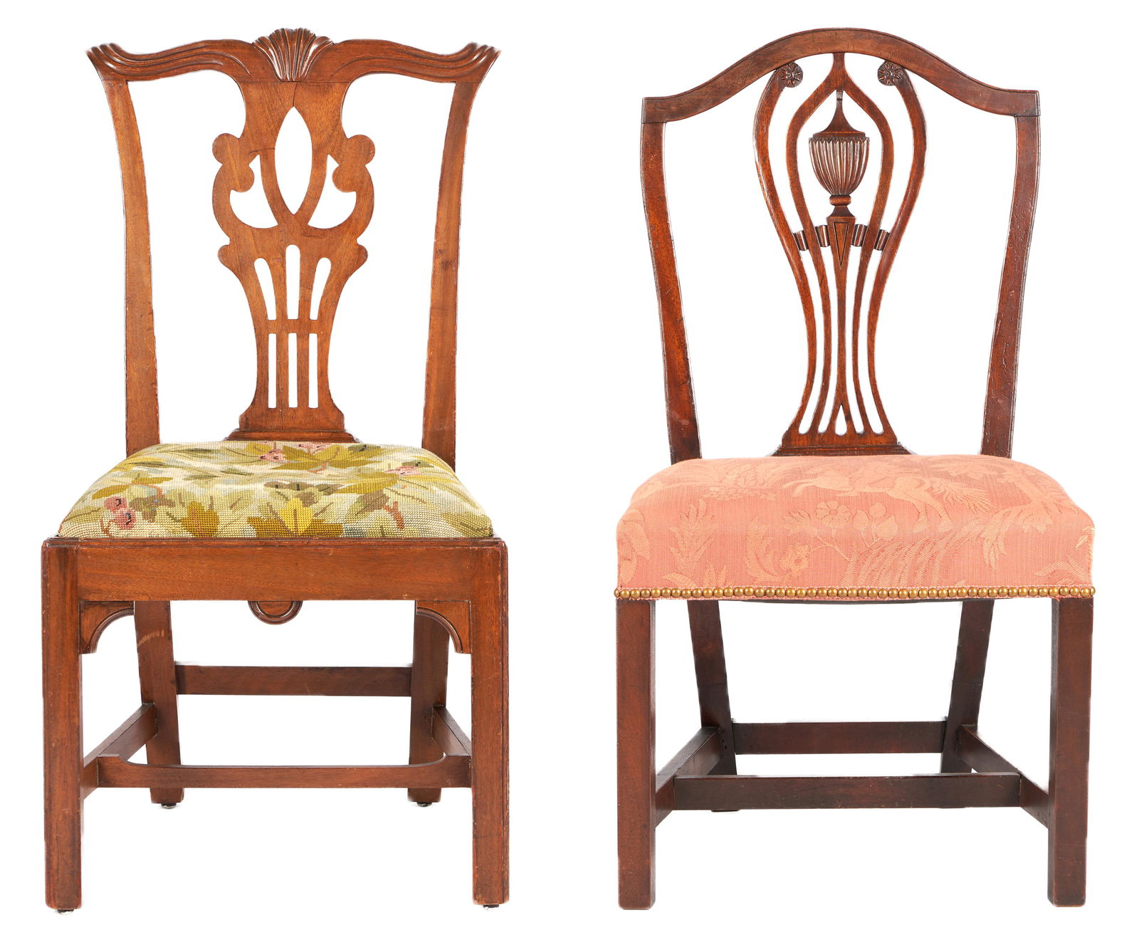2 American Period Side Chairs, Chippendale & Federal (1 of 20)