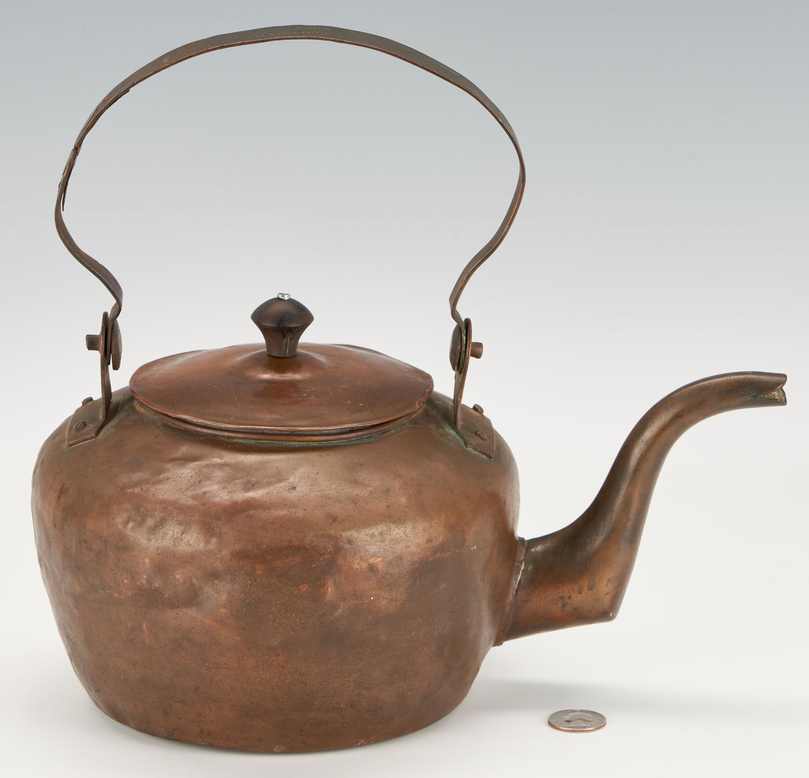 Southern Signed Copper Kettle, C. Reed, Maysville (1 of 9)